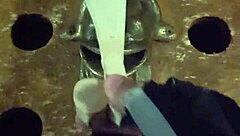 Rana's Gloved Handjob Ends in Explosive Facial Cumshot