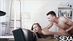 Her Big Tits Bounce During Intense Doggystyle Pounding