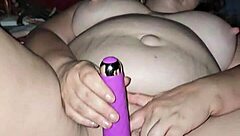 Milf's big ass quivers as vibrator forces massive cum explosion