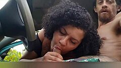 we're flashing tits in car fucking on street daytime brazilian style
