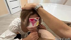 young blonde teen tries monster cock deepthroat cumshot