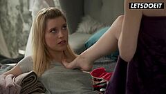 Russian Lesbians Lottie Magne and Freya Mayer Devour Pussies Erotically!