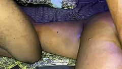 chubby ebony sub bitch moans under rough creampie pounding
