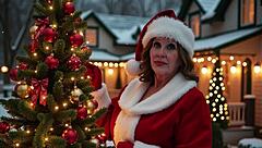 granny carmen claus's holiday creampie pov tryst