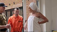 mature milf neighbour seduced and fucked by young robber's monster cock