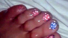 Wife's Toes Sucked While Fucking Her Feet Fetish