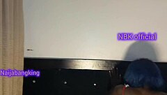 big ass ebony rides massive black cock post-cucumber masturbation