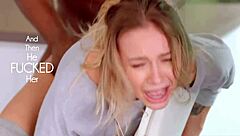 Roommate's Monster BBC Destroys Blonde Girlfriend Missionary Style!