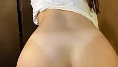 Skinny Roommate Delivers Ultimate Lap Dance Riding Cowgirl Passion