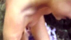 sexy petite teen lesbian fingers shaved pussy outdoors