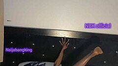 big ass ebony rides massive black cock post-cucumber masturbation