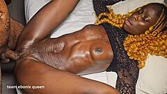 Skinny Sarah Returns for Petite Ebony Big Cock Doggystyle Pounding