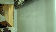 Passionate couple fucks dorm room ends cum on wet pussy