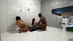 Threesome Bath Celebrates Hot Tranza Aftermath