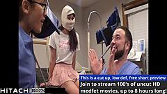 Nurse Forces Hitachi Vibrator Orgasms on Restrained Hospital Patient Guinea Pig