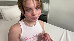 my shy pigtail girlfriend cheats riding roommate's monster cock to creampie