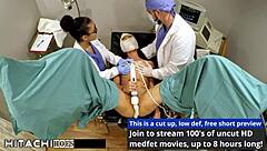 Nurse Forces Hitachi Vibrator Orgasms on Restrained Hospital Patient Guinea Pig
