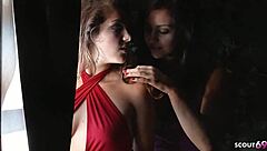 Skinny Small Tits Teen Joins Couple FFM Creampie Threesome
