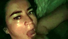Mature Amateur Swallows Cock Cum Completely