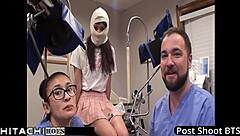 Nurse Forces Hitachi Vibrator Orgasms on Restrained Hospital Patient Guinea Pig