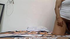 My Juicy Pussy Throbs on Bed's Edge Deliciously