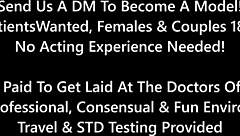 Nurse Forces Hitachi Vibrator Orgasms on Restrained Hospital Patient Guinea Pig