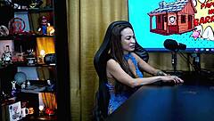 Belinha baracho kisses host passionately grabs cock in hot interview