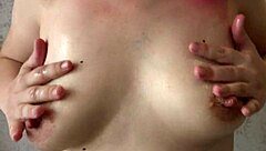 pregnant milf oils hairy pussy strips masturbates homemade fetish