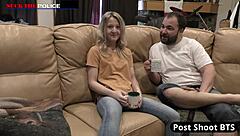 stacy shepard's deepthroat gagging during backstage police welfare check