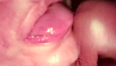 Mature Amateur Swallows Cock Cum Completely