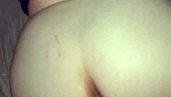 chubby resaboo's wet shaved pussy gapes in homemade creampie