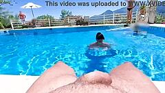who wants milf anal creampie at pool orgy