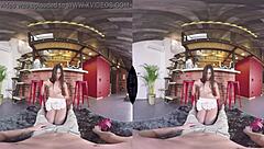 Brunette's Secret Bar Anal Pounding Craves More