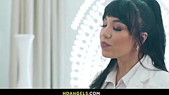 i visit my lesbian bestie kelsey kane for a blonde examination checkup in hospital