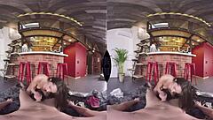 Brunette's Secret Bar Anal Pounding Craves More