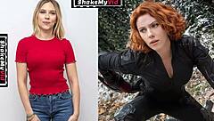 Black Widow Scarlett Johansson Jerk Off Challenge