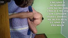 wife cuckolds hubby bareback anal with best friend dirty talk