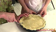 Riley Nixon Rides Cock in Cum-Filled Kitchen Bake