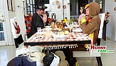 Milf Mommy Fucks Daddy Before Thanksgiving Family Feast