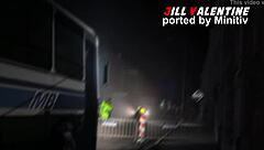 jill grinds claire's pussy in uniform lesbian heat