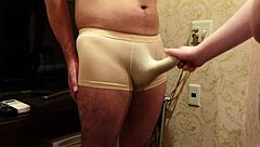 weak dick ruined by rough long glans rubbing till cumshot 💦😈