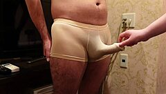 weak dick ruined by rough long glans rubbing till cumshot 💦😈