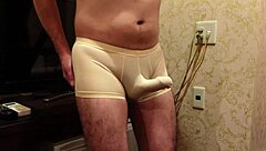 weak dick ruined by rough long glans rubbing till cumshot 💦😈