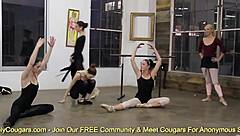 Horny Girlfriends Crave Intense Lesbian Threesome After Dance