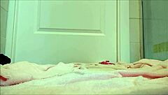 doctor forces suppository deep into patient's tight ass