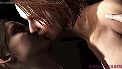 jill grinds claire's pussy in uniform lesbian heat