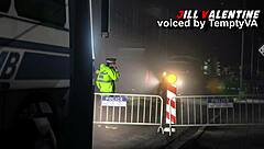 jill grinds claire's pussy in uniform lesbian heat