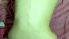 old man licks fucks tight teen pussy condom cum inside