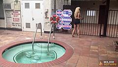 Skinny blonde nova cane pussy pounded by rome doggystyle