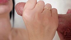 hey check this close-up foreskin teasing sloppy blowjob with cum gush